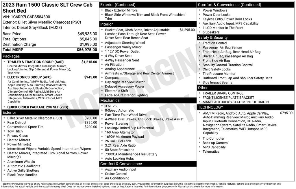 Used 2023 RAM 1500 Classic SLT w/ Trailer & Traction Group image 17