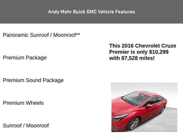 Used 2016 Chevrolet Cruze Premier FWD image 8