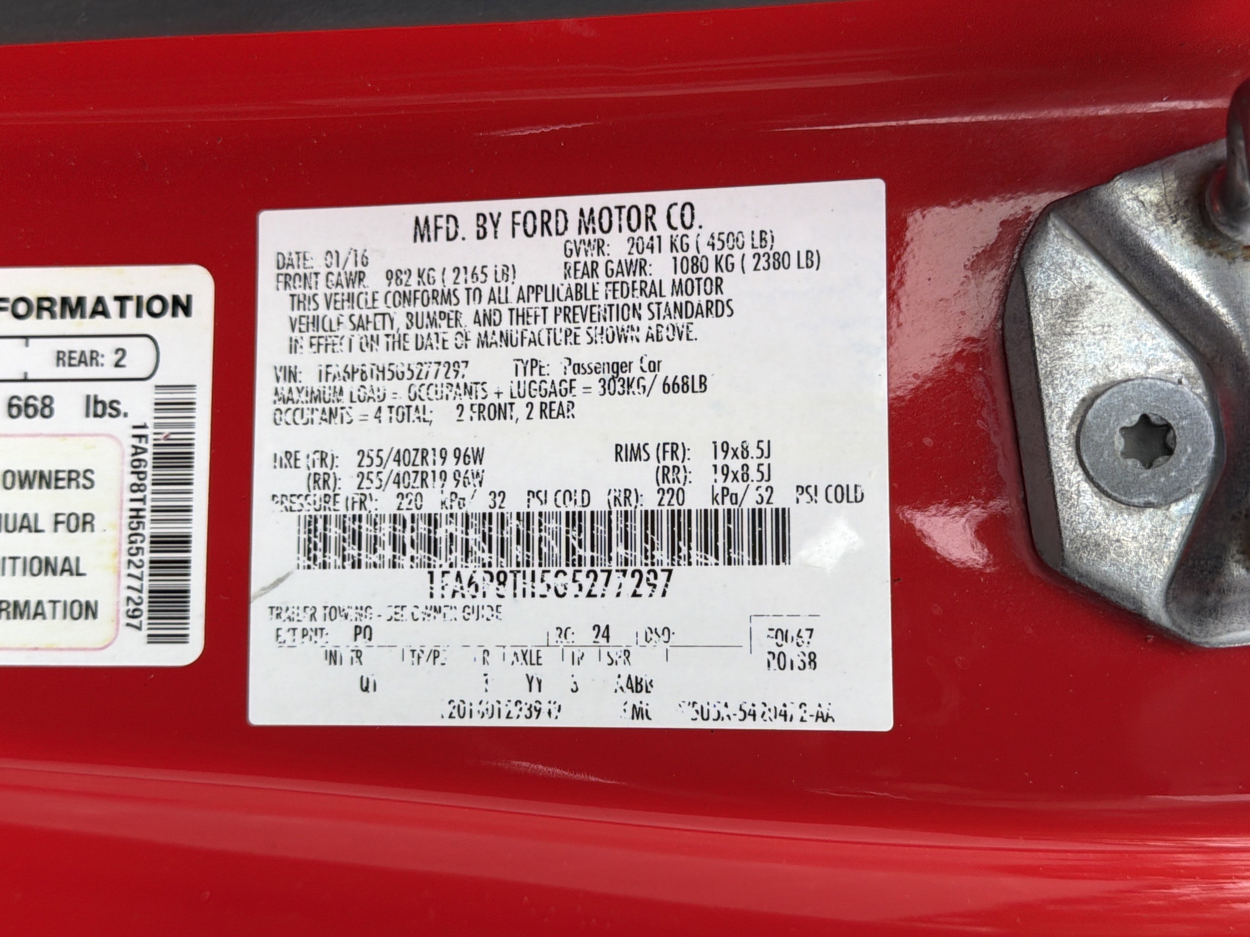 Used 2016 Ford Mustang Coupe w/ Interior & Wheel Package image 26