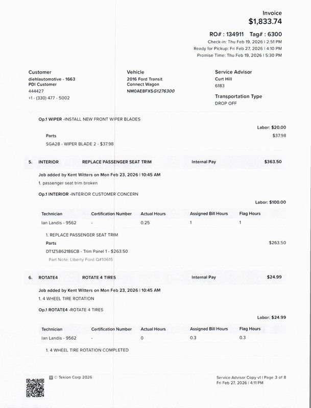 Used 2016 Ford Transit Connect XLT image 30