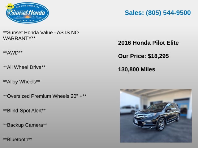 Used 2016 Honda Pilot Elite image 5