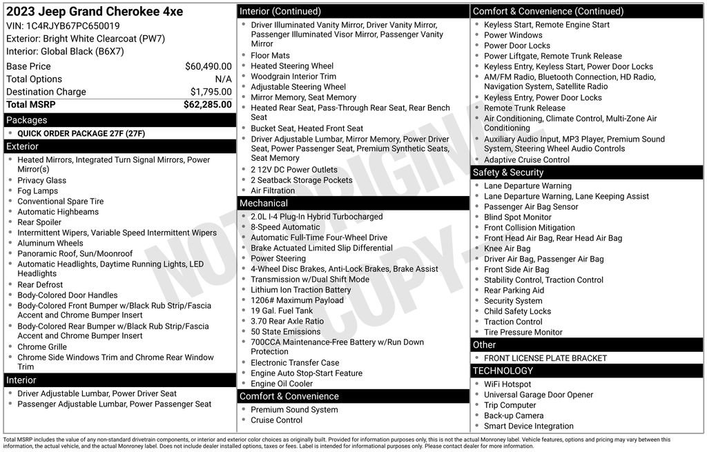 Used 2023 Jeep Grand Cherokee 4WD 4xe image 15