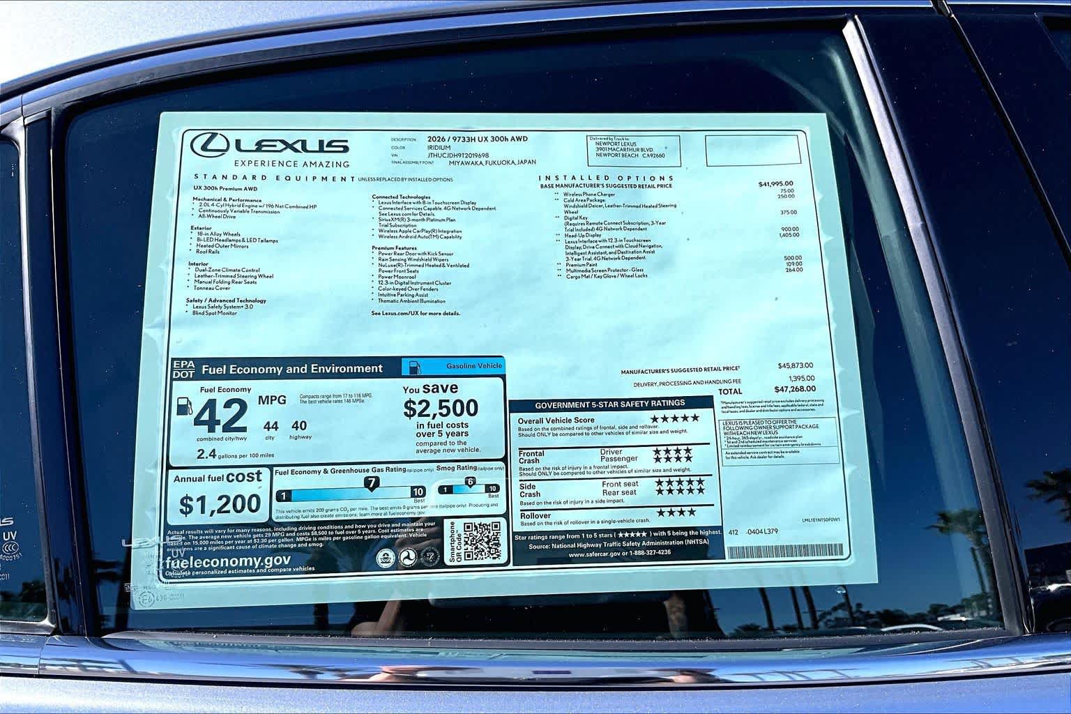 New 2026 Lexus UX 300h AWD image 22