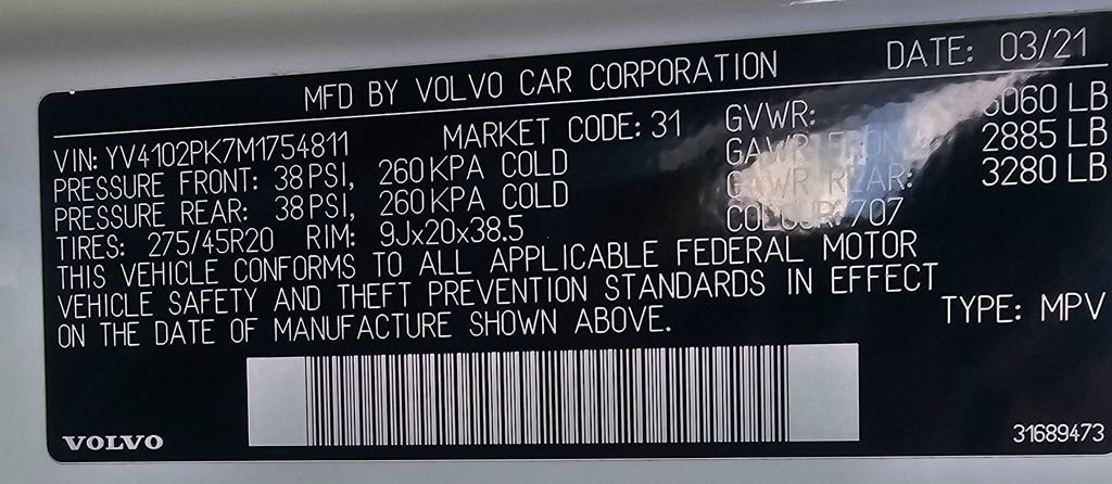 Used 2021 Volvo XC90 T5 Momentum w/ Climate Package image 26