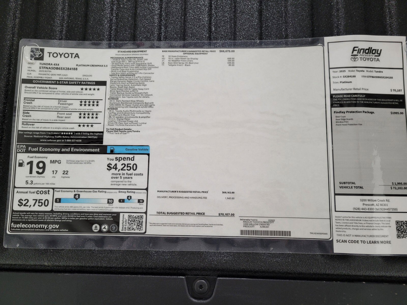 New 2025 Toyota Tundra Platinum image 18