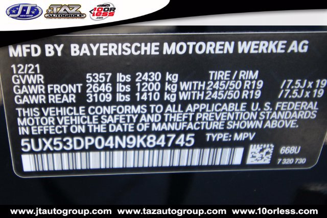 Used 2022 BMW X3 xDrive30i w/ Convenience Package AWD/4WD image 21