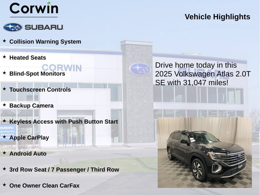 Used 2025 Volkswagen Atlas SE AWD/4WD image 6