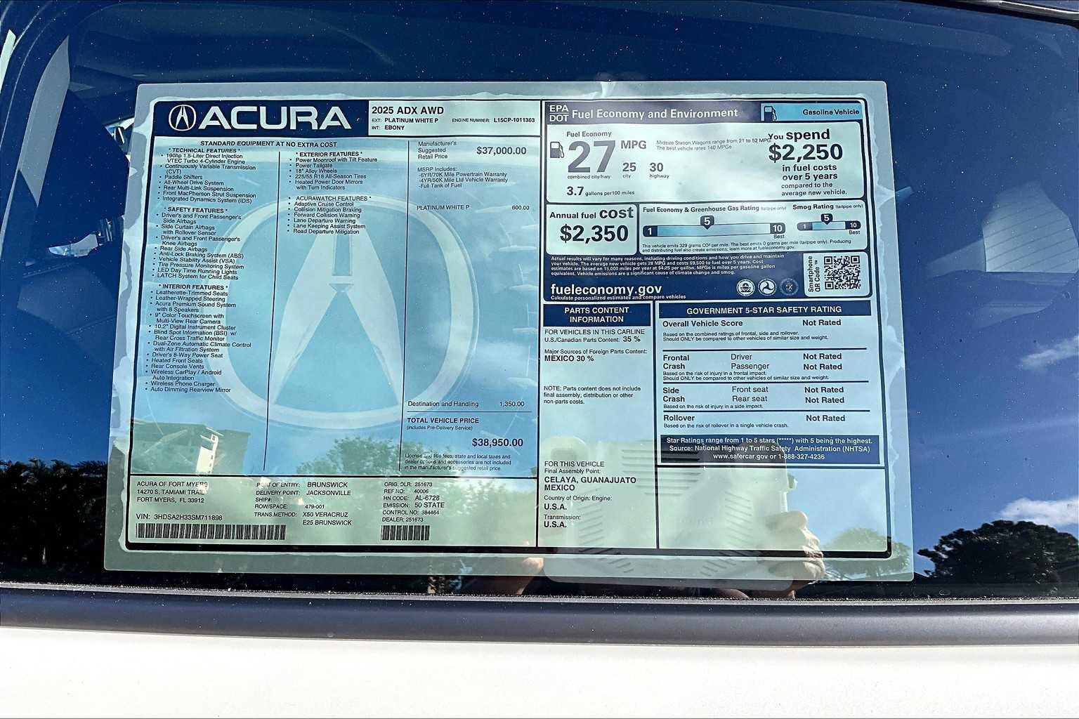 New 2025 Acura ADX image 22
