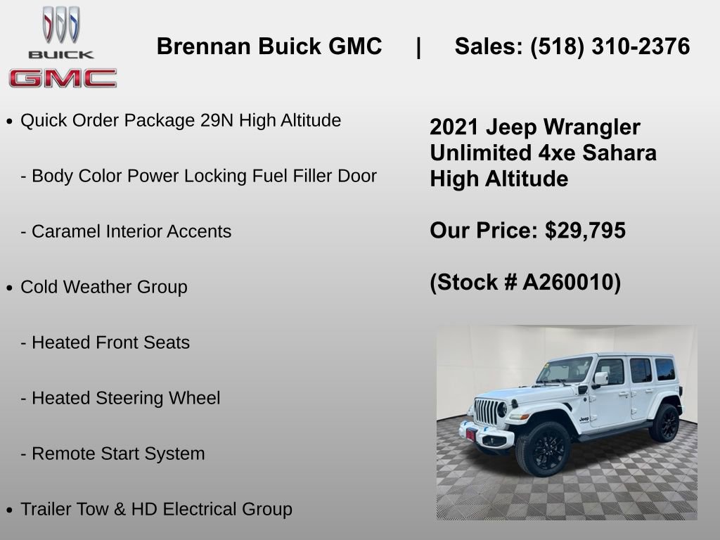 Used 2021 Jeep Wrangler Unlimited Sahara AWD/4WD image 18