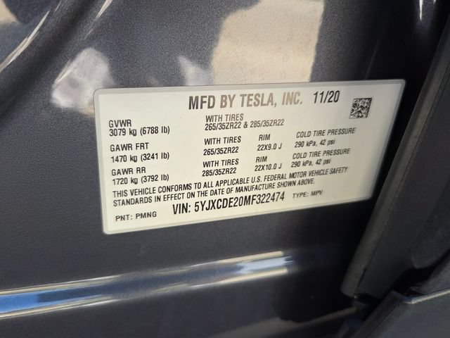 Used 2021 Tesla Model X Long Range AWD/4WD image 6