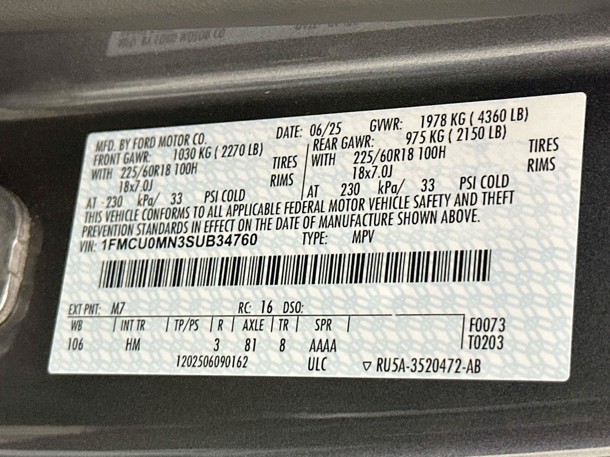 Used 2025 Ford Escape ST-Line FWD image 12