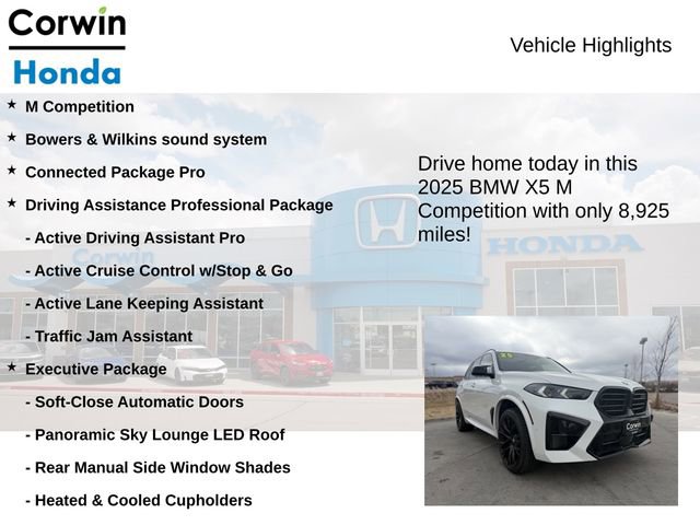 Used 2025 BMW X5 M Competition w/ Executive Package image 7