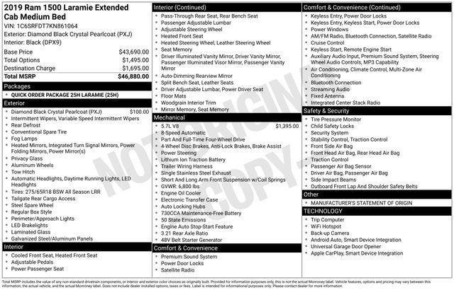 Used 2019 RAM 1500 Laramie image 19