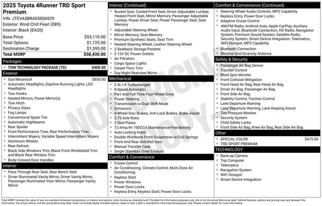 Used 2025 Toyota 4Runner TRD Sport Premium w/ Tow Technology Package image 19