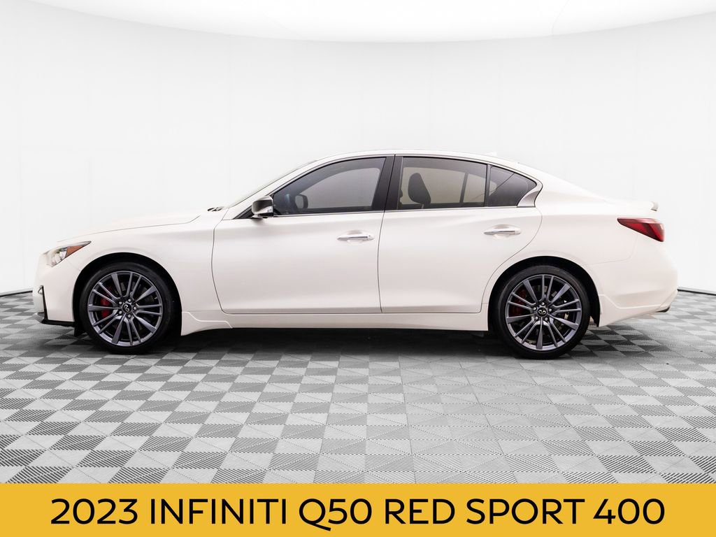 Used 2023 INFINITI Q50 Red Sport 400 w/ Carbon Fiber Package AWD/4WD image 2