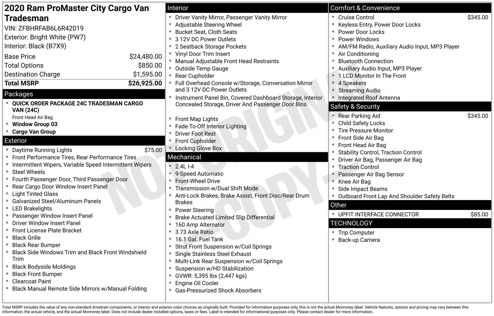 Used 2020 RAM ProMaster City Tradesman image 4