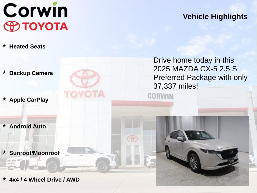 Used 2025 MAZDA CX-5 AWD 2.5 S w/ Preferred Package image 6