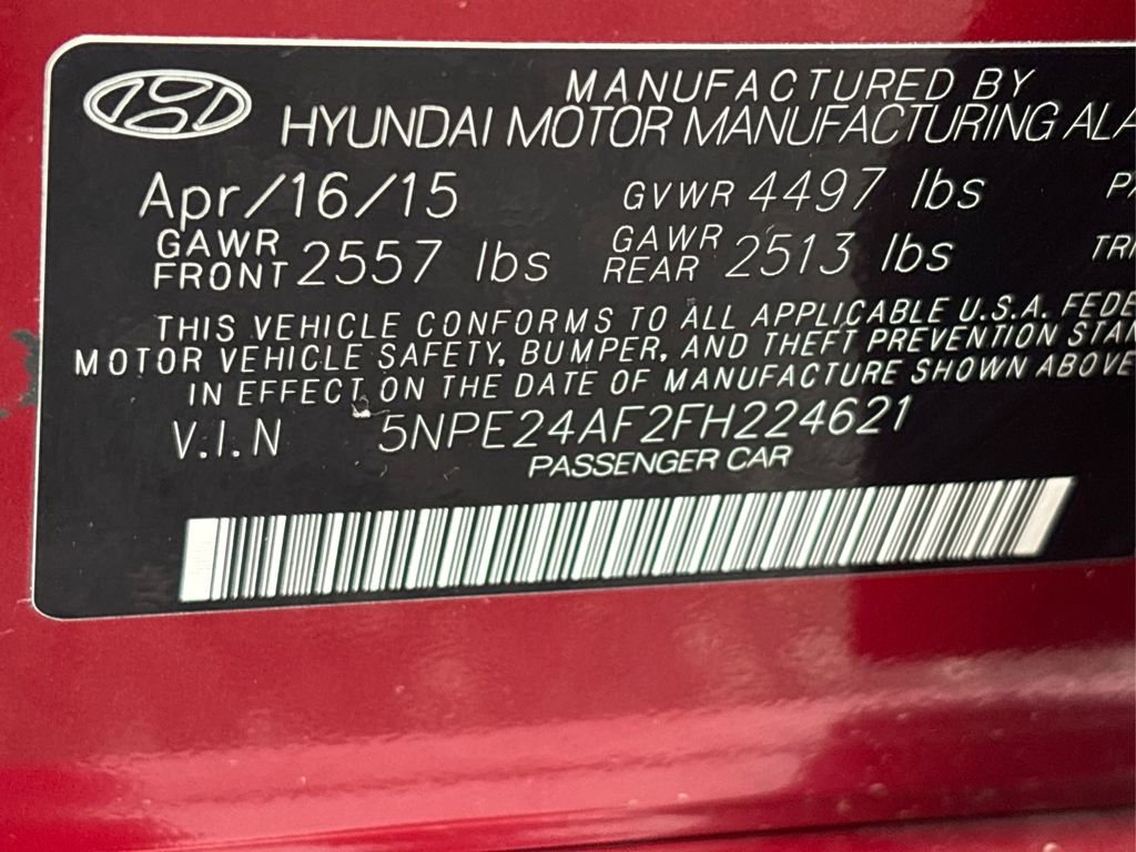 Used 2015 Hyundai Sonata SE w/ Option Group 09 FWD image 15