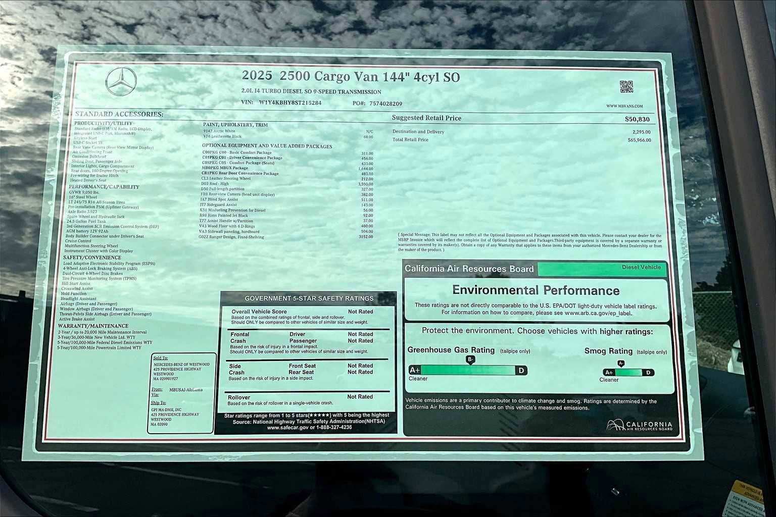 New 2025 Mercedes-Benz Sprinter 2500 image 18