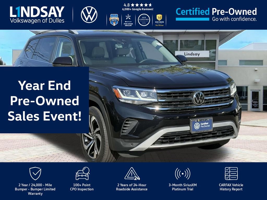 Certified 2022 Volkswagen Atlas SEL