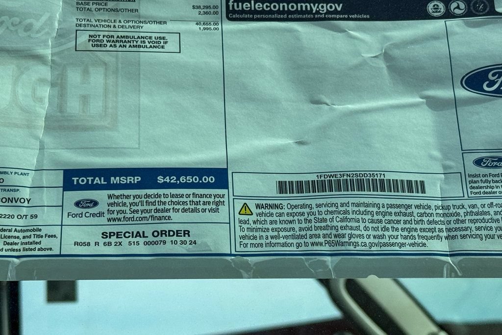 New 2025 Ford E-350 and Econoline 350 Super Duty w/ Power Equipment Group RWD image 12