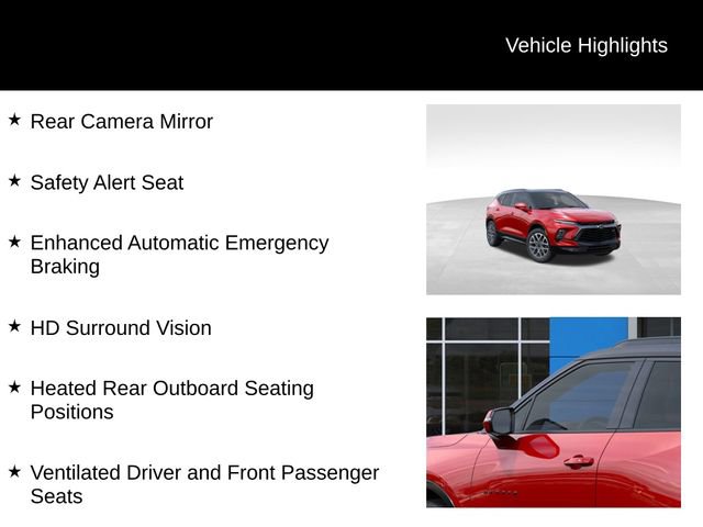 New 2025 Chevrolet Blazer RS w/ Driver Confidence II Package AWD/4WD image 15