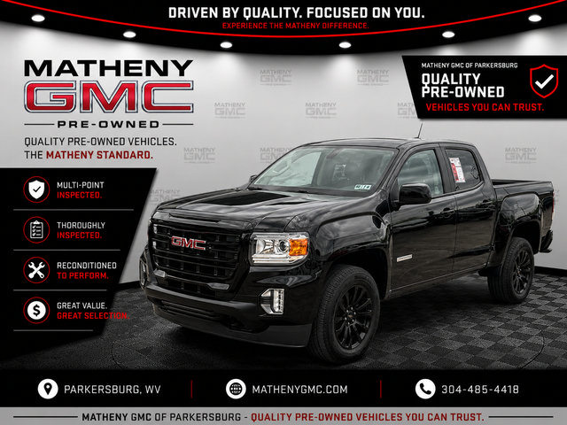 Certified 2022 GMC Canyon Elevation w/ Trailering Package