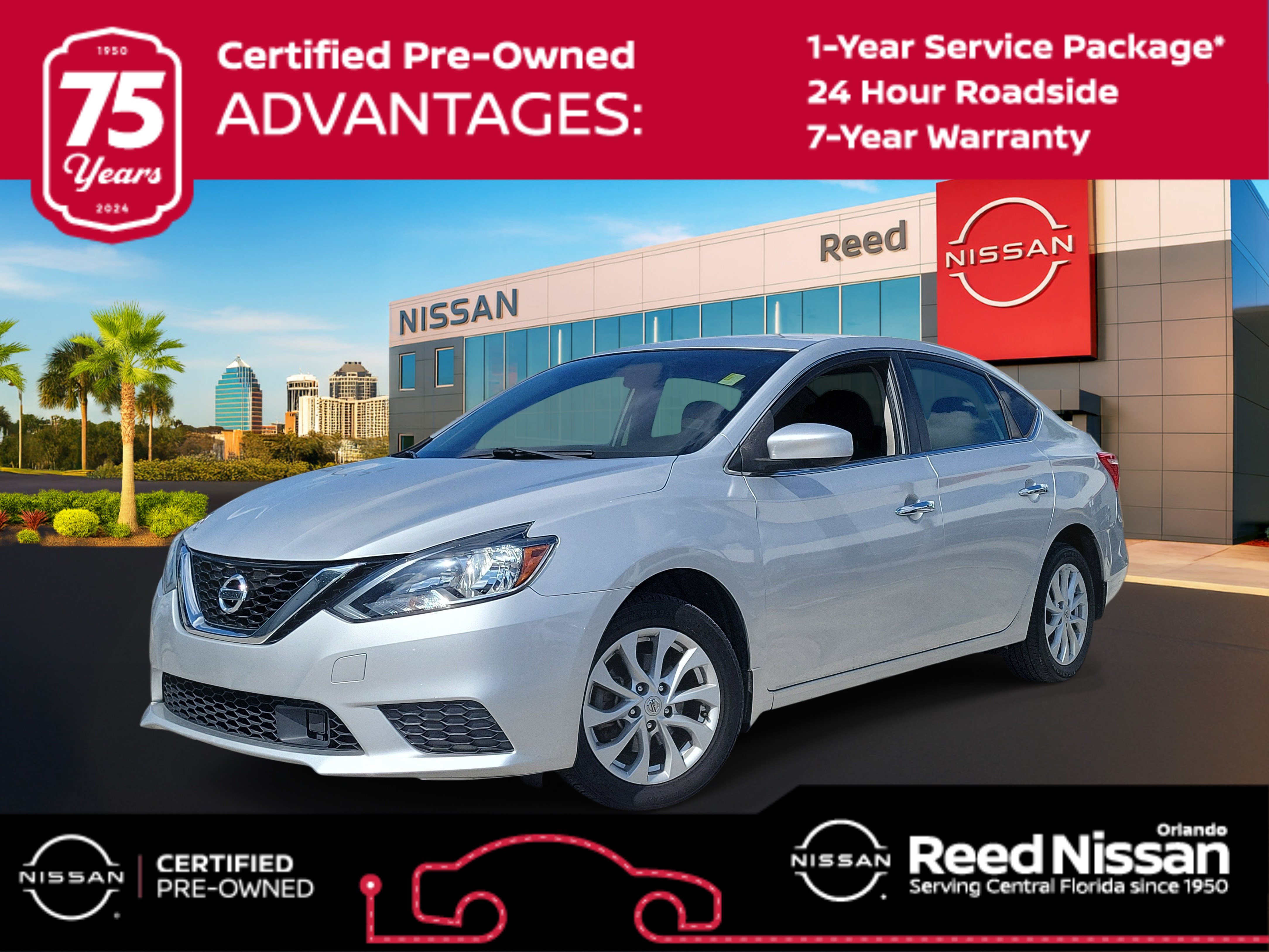 Certified 2019 Nissan Sentra SV FWD image 1