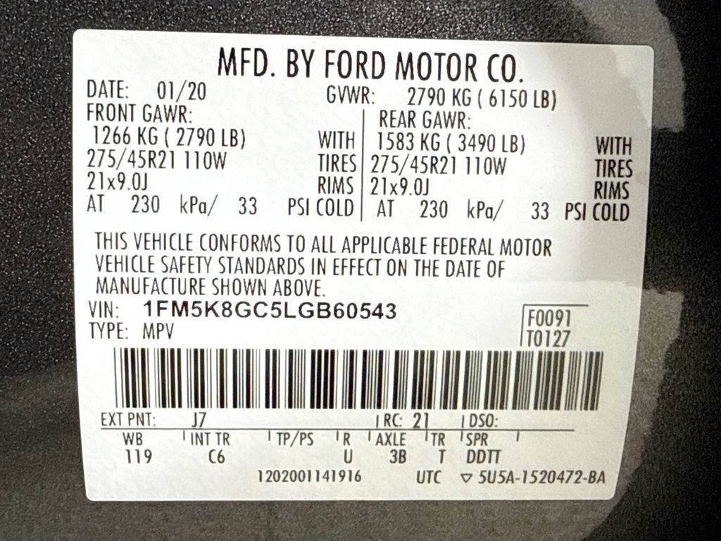 Used 2020 Ford Explorer ST w/ ST High-Performance Pack AWD/4WD image 29