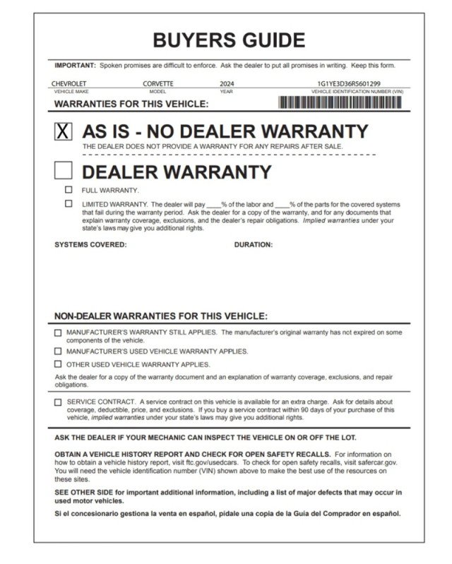 Used 2024 Chevrolet Corvette Z06 RWD image 33