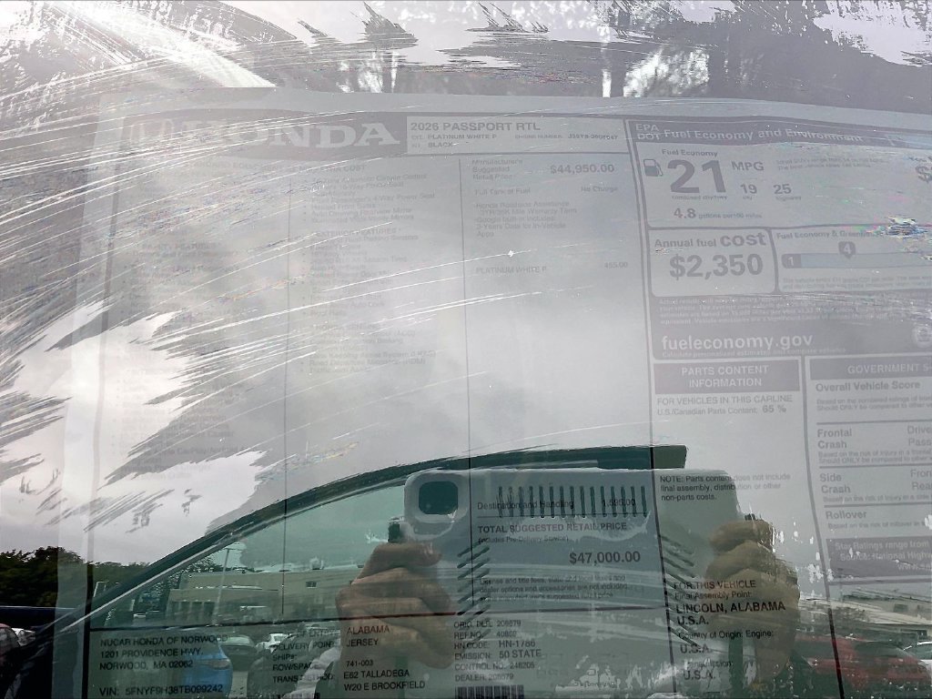 New 2026 Honda Passport RTL image 17