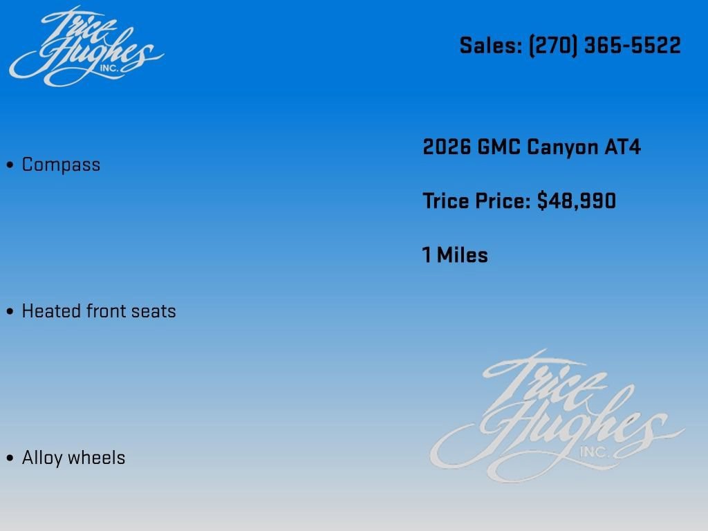 New 2026 GMC Canyon AT4 w/ AT4 Premium Package AWD/4WD image 20
