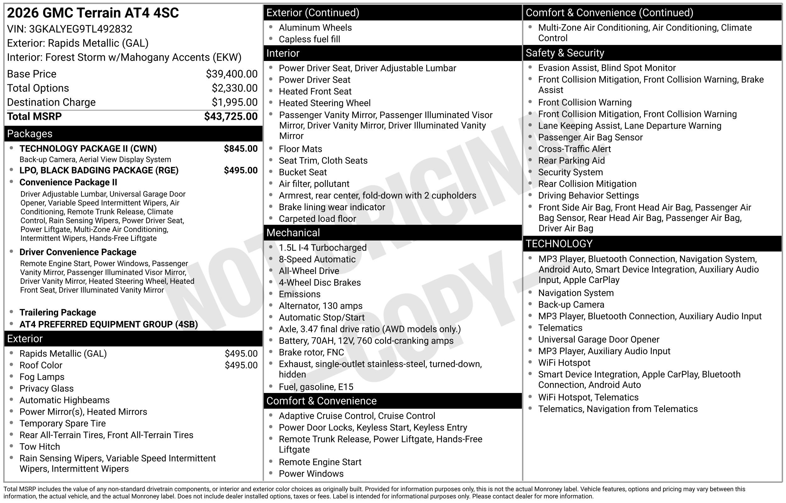 New 2026 GMC Terrain AT4 w/ Technology Package II AWD/4WD video 3