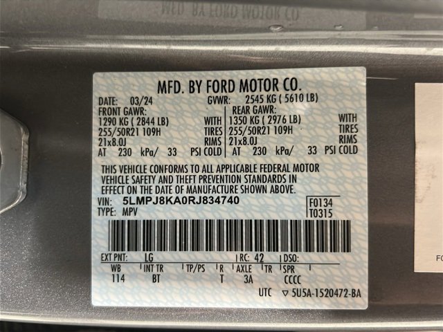 Used 2024 Lincoln Nautilus Reserve image 31