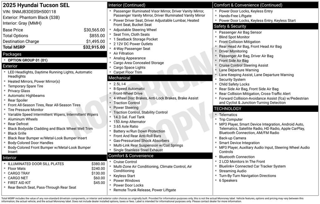 Used 2025 Hyundai Tucson SEL FWD image 33