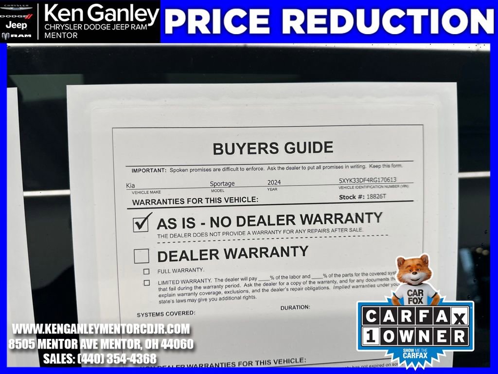 Used 2024 Kia Sportage EX image 26