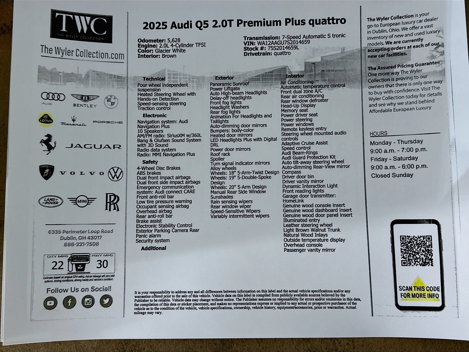 Used 2025 Audi Q5 Premium Plus w/ Premium Plus AWD/4WD image 47