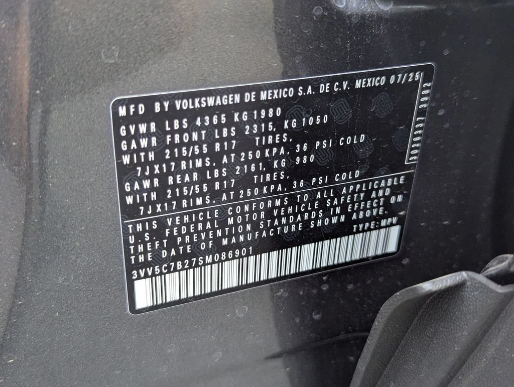 Certified 2025 Volkswagen Taos S FWD image 23
