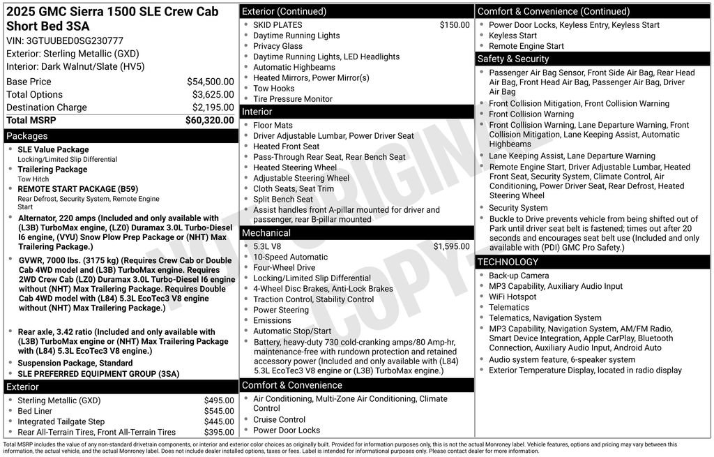 Used 2025 GMC Sierra 1500 SLE AWD/4WD image 10