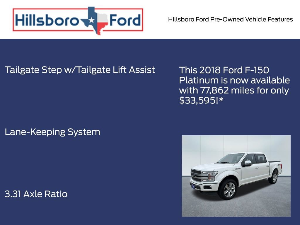 Used 2018 Ford F150 Platinum w/ Equipment Group 701A Luxury AWD/4WD image 9
