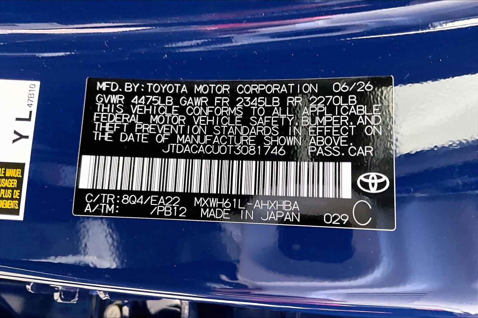 New 2026 Toyota Prius Plug-In Hybrid FWD image 20