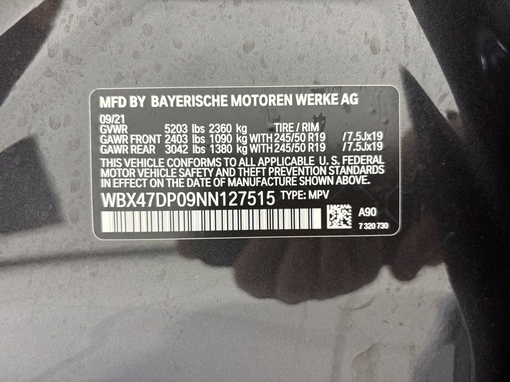 Used 2022 BMW X3 sDrive30i w/ Premium Package w/ZPA image 10