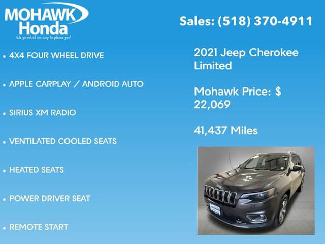 Used 2021 Jeep Cherokee Limited w/ Elite Package AWD/4WD image 14