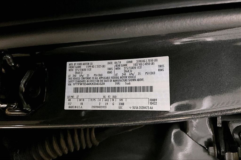 Used 2019 Ford F150 XLT w/ Equipment Group 302A Luxury AWD/4WD image 33