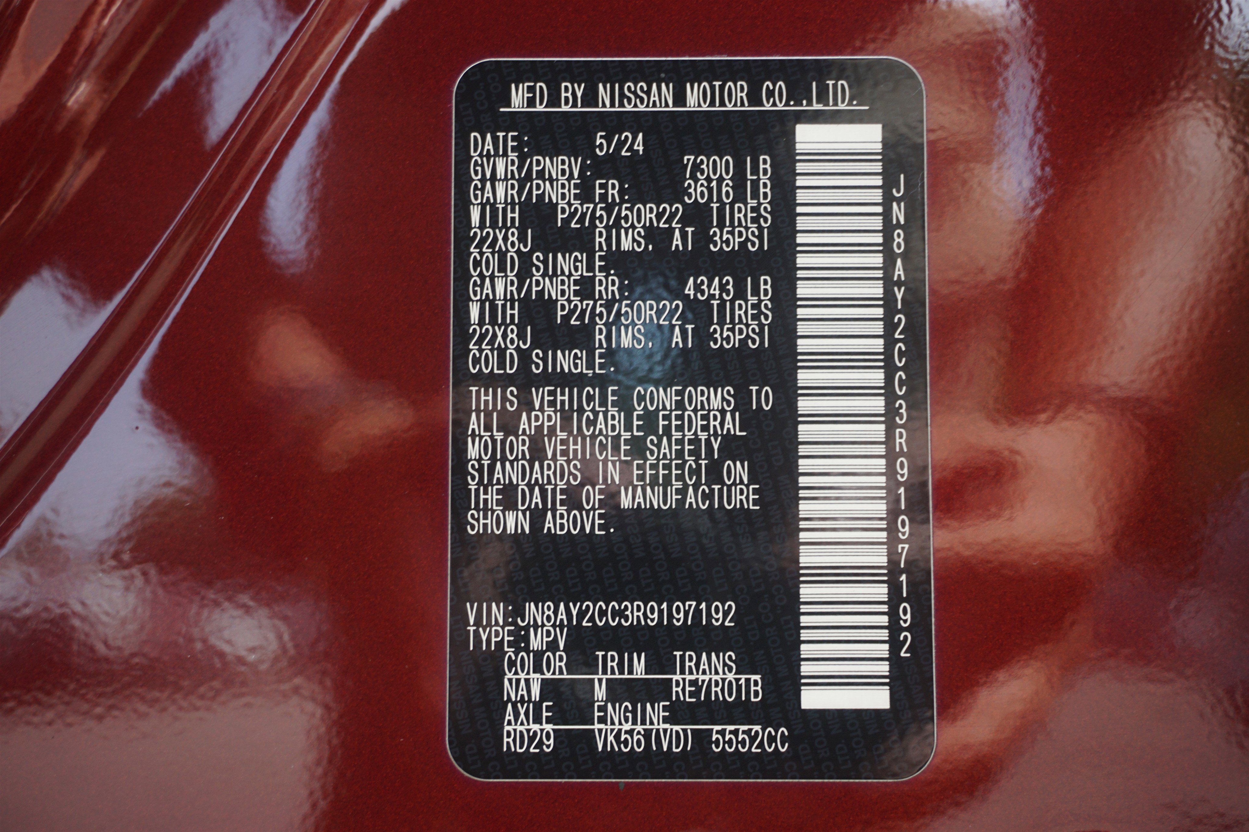 Used 2024 Nissan Armada Platinum w/ Cargo Package image 41