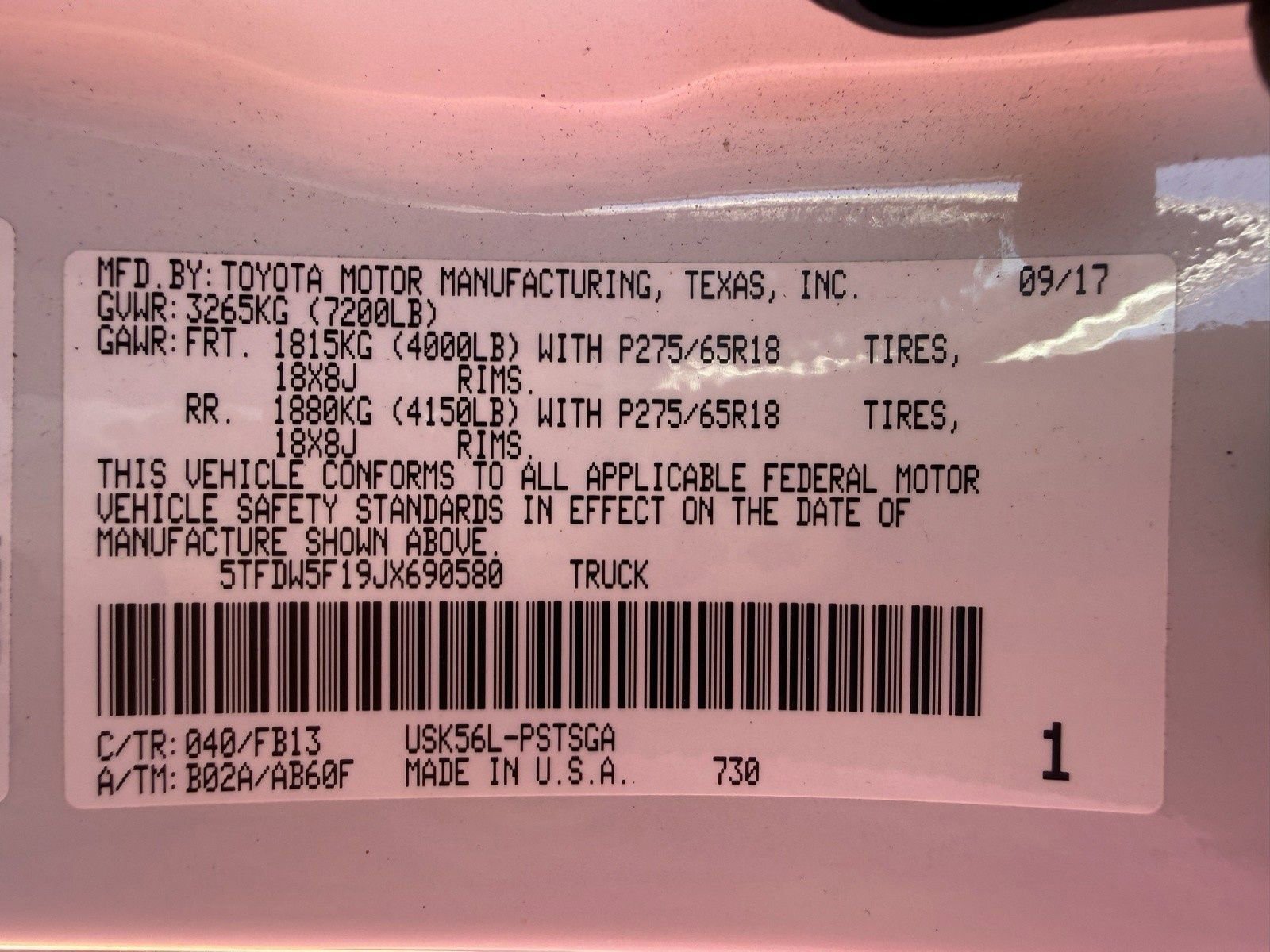 Used 2018 Toyota Tundra SR5 w/ TRD Off Road Package image 45