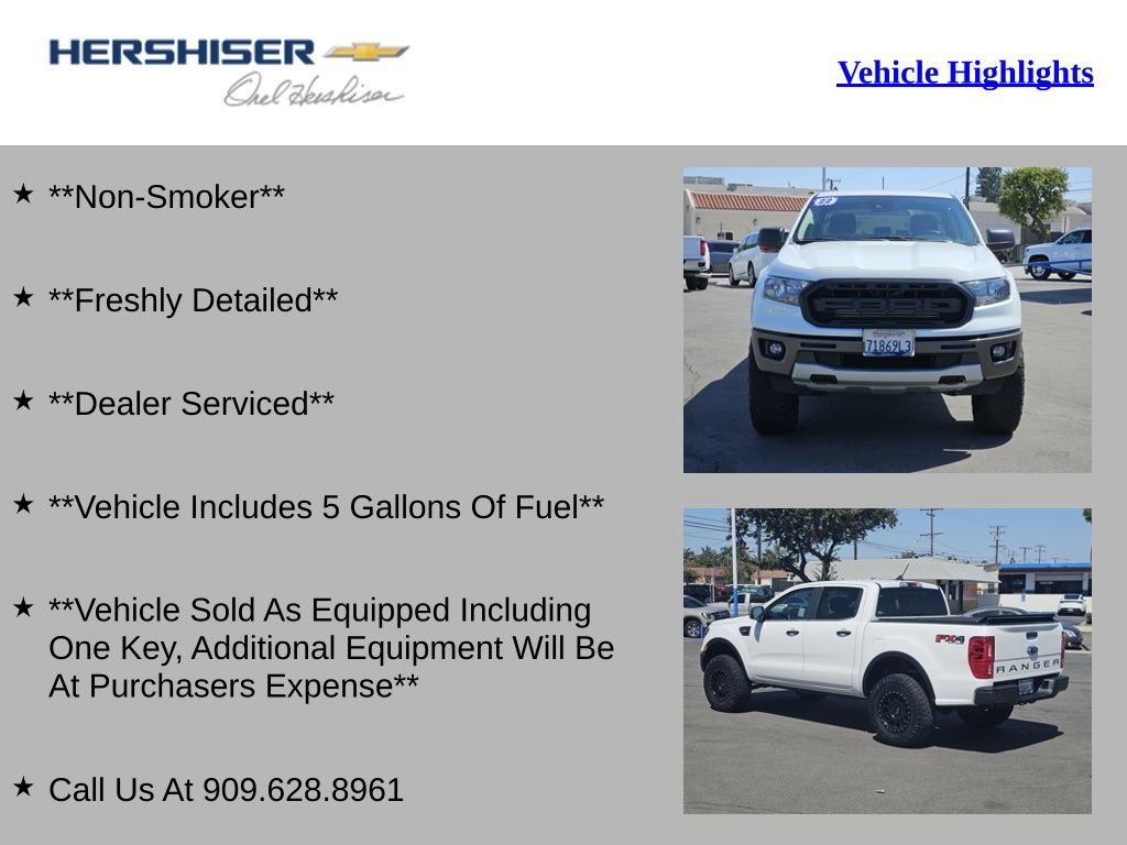 Used 2022 Ford Ranger XLT w/ Equipment Group 301A Mid AWD/4WD image 2