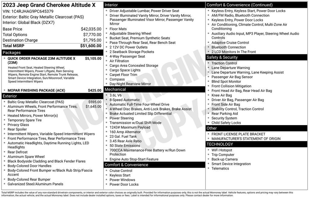 Used 2023 Jeep Grand Cherokee Altitude image 11