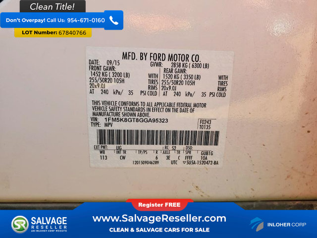 Used 2016 Ford Explorer Sport AWD/4WD image 19