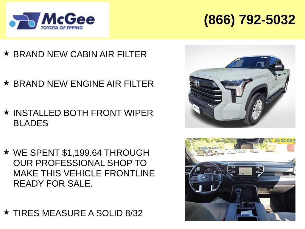 Certified 2025 Toyota Tundra SR5 w/ SR5 Convenience Package AWD/4WD image 15